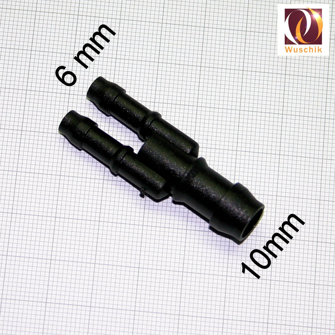 1,20 EUR/Stück 5x T-Schlauchverbinder reduzierer 2 x 8mm auf 4mm 