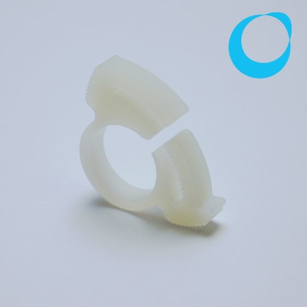 1000pcs 5.0-5.5mm Plastic Hose Snapper Clamp Anti Pressure Tight Fasten White