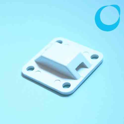 Holder for cable tie - binder 30 x 30 mm - screw and glue