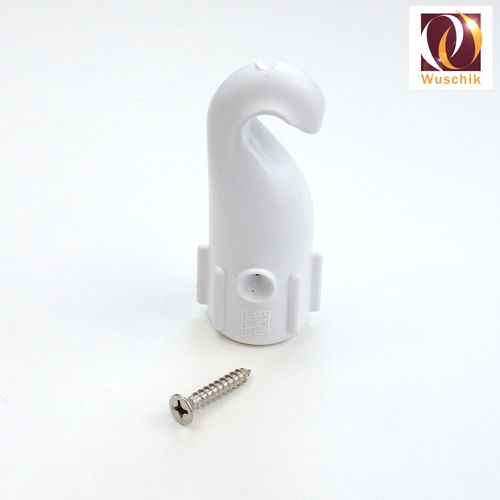 Rope hook pool cover anchor fixing attachment white