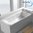 Low edge ridge profile bathtub 170 x 70 cm square
