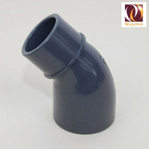 PVC elbow 45° Inside Outside 50mm sleeve bow fitting