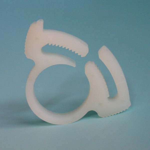 1000pcs 5.0-5.5mm Plastic Hose Snapper Clamp Anti Pressure Tight Fasten White